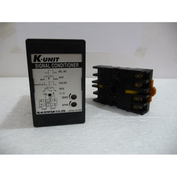 K-Unit Signal Conditioner, KAC-A7A-F, M-System, Japan  (14 Days Warrenty on Entire Stock)
